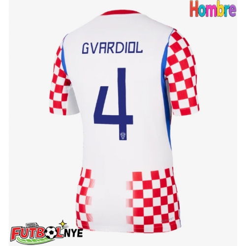 Camiseta Croacia Josko Gvardiol #4 Primera Equipación Mundial 2026 manga corta